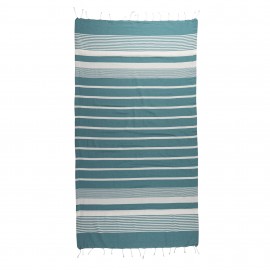 Fouta Jacquard 140x200 cm 70% algodón 30 % polièster esmeralda