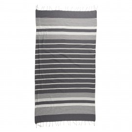 Fouta Jacquard 140x200 cm 70% algodón 30 % polièster gris