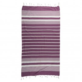 Fouta Jacquard 140x200 cm 70% algodón 30 % polièster magenta