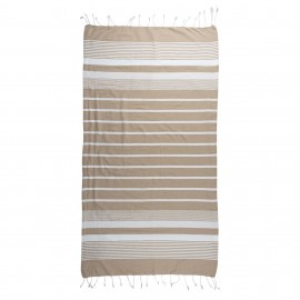 Fouta Jacquard 140x200 cm 70% algodón 30 % polièster beig