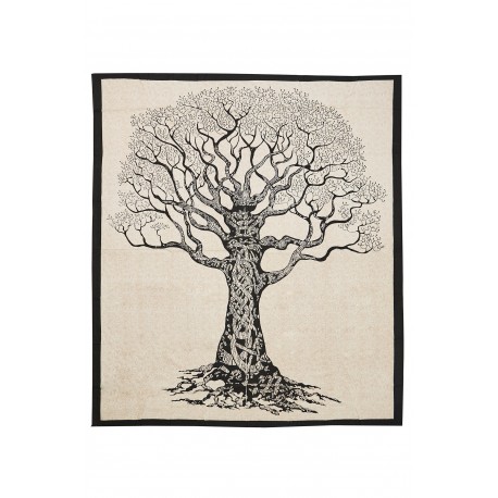 Fouta estampado gigante 210x240 cm árbol de la vida