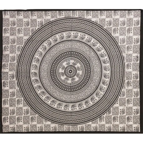 Fouta estampado gigante 210x240 cm mandala elefantes