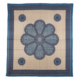 Fouta estampado gigante 210x240 cm flor azul