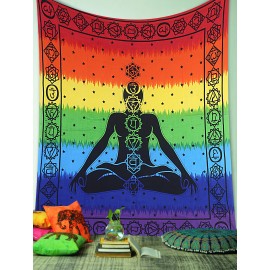 Fouta multicolor estampado gigante 210x240 cm buda