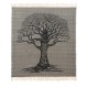 Fouta Jacquard 210x240 + flecos árbol liso